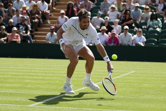 Cameron Norrie during his first round match Wimbledon Tennis Championships, Day 1, The All England Lawn Tennis and Croquet Club, London, UK - 29 Jun 2026London The All England Lawn Tennis and United Kingdom  Copyright: xKieranxMcManus Shutterstockx 16964107du
