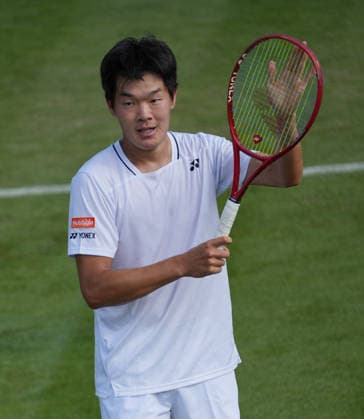 Tennis - 2026 Wimbledon Championships - Day One (Week One) - All England Lawn Tennis & Croquet Club, London - Monday 29th June 2026 Men™s Singles, First Round: Michael Zheng (USA) vs. Cameron Norrie (GBR) Michael Zheng COLORSPORT ANDREW COWIE 