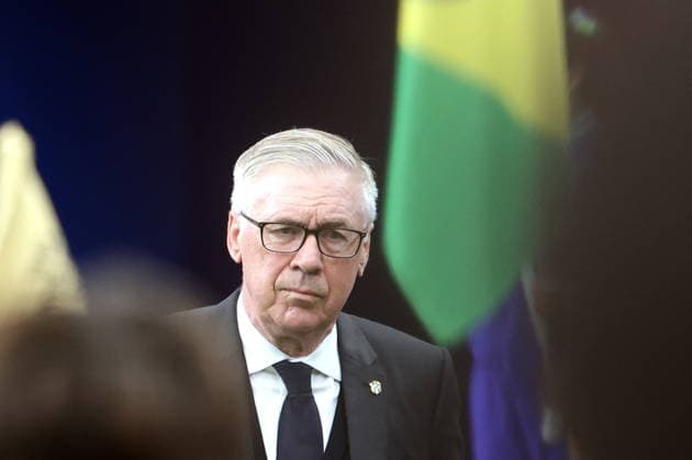 FIFA World Cup, WM, Weltmeisterschaft, Fussball 2026 - Round of 32 - Brazil vs Japan Brazil s head coach Carlo Ancelotti ahead of the FIFA World Cup 2026 Round of 32 match Brazil against Japan, in Houston, USA, 29 June 2026. HOUSTON United States  Copyright: xCHRISTOPHERxNEUNDORFx