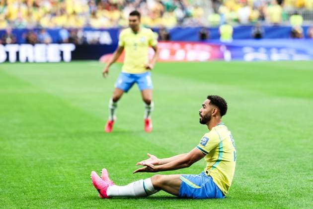 RECORD DATE NOT STATED FIFA World Cup, WM, Weltmeisterschaft, Fussball 2026 - Round of 32 - Brazil v Japan Matheus Cunha player of Brazil during the FIFA World Cup 2026 Round of 32 match between Brazil and Japan at Houston Stadium, in Texas, United States, on Monday, June 29, 2026.(Foto: Vanessa Carvalho Brazil Photo Press IMAGO) Sports Copyright: xVanessaxCarvalhox