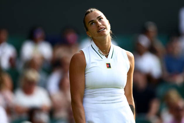 Aryna Sabalenka during her first round match Wimbledon Tennis Championships, Day 1, The All England Lawn Tennis and Croquet Club, London, UK - 29 Jun 2026London The All England Lawn Tennis and United Kingdom  Copyright: xJamesxMarsh Shutterstockx 16964101el