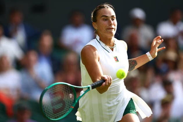 Aryna Sabalenka during her first round match Wimbledon Tennis Championships, Day 1, The All England Lawn Tennis and Croquet Club, London, UK - 29 Jun 2026London The All England Lawn Tennis and United Kingdom  Copyright: xJamesxMarsh Shutterstockx 16964101ei