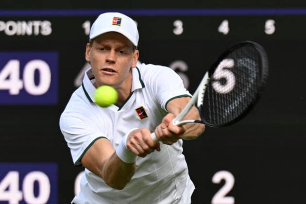 Wimbledon Tennis Championships 2026 - Day 1 LONDON, UNITED KINGDOM - JUNE 29: Jannik Sinner of Italy in action in the Men s Singles first round match against Miomir Kecmanovic (not seen) of Serbia during day one of The Wimbledon Tennis Championships at All England Lawn Tennis and Croquet Club on June 29, 2026 in London, United Kingdom. Ray Tang Anadolu London United Kingdom. Editorial use only. Please get in touch for any other usage.  Copyright: x2026xAnadoluxRayxTangx