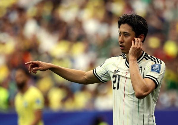 FIFA World Cup, WM, Weltmeisterschaft, Fussball 2026 - Round of 32 - Brazil vs Japan Hiroki Ito of Japan reacts during the FIFA World Cup 2026 Round of 32 match Brazil against Japan, in Houston, USA, 29 June 2026. HOUSTON United States  Copyright: xCHRISTOPHERxNEUNDORFx