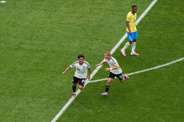 Kaishu Sano of Japan celebrates his goal Brazil v Japan, 2026 FIFA World Cup, WM, Weltmeisterschaft, Fussball Round of 32, Football, Houston Stadium, Houston, Texas, USA - 29 Jun 2026Houston Houston Stadium Texas (TX) United States of America  Copyright: xIsmaelxAdnan Shutterstockx 16968921an
