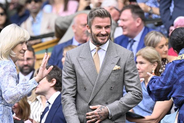 Tennis - Wimbledon 2026 - ITF - The Championships - 29 06 2026 - Tennis - Wimbledon 2026 - ITF - The Championships - 29 06 2026 - David Beckham dans la royal box London  Copyright: xChryslenexCaillaudx Psnewzx