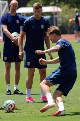 Norway national team, Nationalteam forward Alexander Sorloth (C) during a training session at Southern Methodist University in Dallas, United States, 29 June 2026. Norway national team press conference, PK, Pressekonferenz !ACHTUNG: NUR REDAKTIONELLE NUTZUNG!  Copyright: xMariscalx GRAF7797 20260629-55020747395_1
