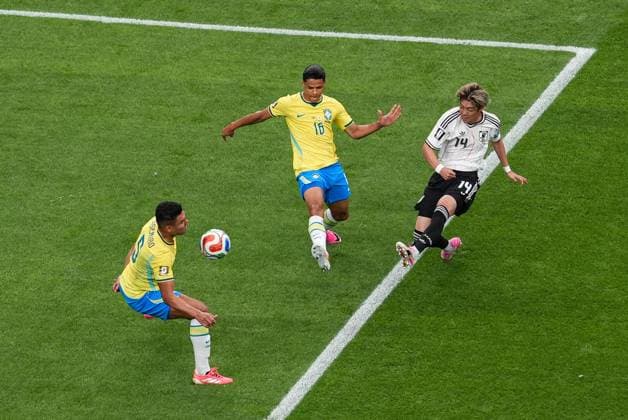 Junya Ito of Japan shoots at goal Brazil v Japan, 2026 FIFA World Cup, WM, Weltmeisterschaft, Fussball Round of 32, Football, Houston Stadium, Houston, Texas, USA - 29 Jun 2026Houston Houston Stadium Texas (TX) United States of America  Copyright: xIsmaelxAdnan Shutterstockx 16968921be