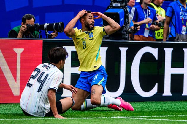 260629 Kaishu Sano of Japan and Matheus Cunha of Brazil during the FIFA World Cup, WM, Weltmeisterschaft, Fussball 2026 round of 32 football match between Brazil and Japan on June 29, 2026 in Houston. Photo: Ludvig Thunman BILDBYRAN kod LT LT0809 fotboll football soccer fotball vm fotbolls-vm fotball-vm fotbolls-vm 2026 fifa world cup 2026 sextondelsfinal round of 32 day 19 bbeng *** June 29, 2026: Kaishu Sano of Japan and Matheus Cunha of Brazil during the FIFA World Cup 2026 Round of 32 soccer match between Brazil and Japan on June 29, 2026 in Houston. Photo by Ludvig Thunman. BILDBYRAN code LT LT0809 soccer football fotball World Cup soccer World Cup 2026 FIFA World Cup 2026 round of 32 Day 19 bbeng  Copyright: LUDVIGxTHUNMAN BB260629LT027