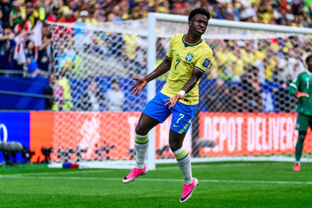 260629 Vinicius Junior of Brazil during the FIFA World Cup, WM, Weltmeisterschaft, Fussball 2026 round of 32 football match between Brazil and Japan on June 29, 2026 in Houston. Photo: Ludvig Thunman BILDBYRAN kod LT LT0809 fotboll football soccer fotball vm fotbolls-vm fotball-vm fotbolls-vm 2026 fifa world cup 2026 sextondelsfinal round of 32 day 19 bbeng *** 260629 Vinicius Junior of Brazil during the FIFA World Cup 2026 Round of 32 soccer match between Brazil and Japan on June 29, 2026 in Houston. Photo by Ludvig Thunman. BILDBYRAN code LT LT0809 soccer football fotball World Cup soccer World Cup 2026 FIFA World Cup 2026 round of 32 Day 19 bbeng  Copyright: LUDVIGxTHUNMAN BB260629LT031