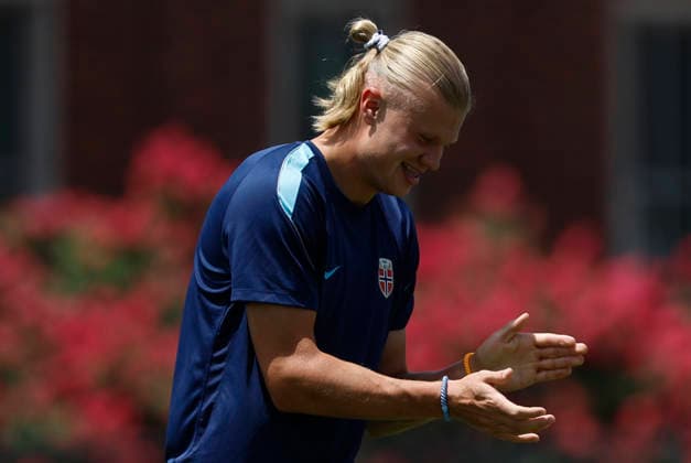 Norway national team, Nationalteam striker Erling Haaland during a training session at Southern Methodist University in Dallas, United States, 29 June 2026. Norway national team press conference, PK, Pressekonferenz !ACHTUNG: NUR REDAKTIONELLE NUTZUNG!  Copyright: xMariscalx GRAF7830 20260629-55020747525_1