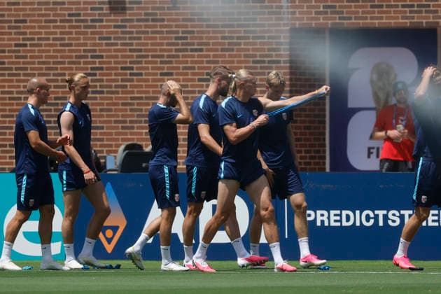 Norway national team, Nationalteam players during a training session at Southern Methodist University in Dallas, United States, 29 June 2026. Norway national team press conference, PK, Pressekonferenz !ACHTUNG: NUR REDAKTIONELLE NUTZUNG!  Copyright: xMariscalx GRAF7832 20260629-55020747526_1