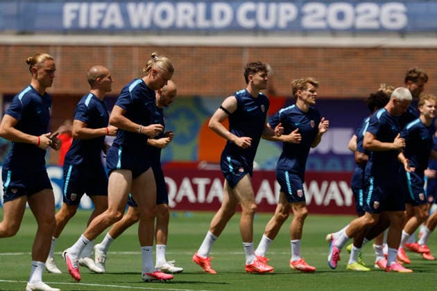 Norway national team, Nationalteam players during a training session at Southern Methodist University in Dallas, United States, 29 June 2026. Norway national team press conference, PK, Pressekonferenz !ACHTUNG: NUR REDAKTIONELLE NUTZUNG!  Copyright: xMariscalx GRAF7834 20260629-55020747527_1