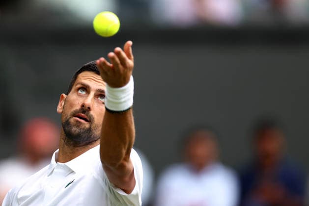 Novak Djokovic during his first round match Wimbledon Tennis Championships, Day 1, The All England Lawn Tennis and Croquet Club, London, UK - 29 Jun 2026London The All England Lawn Tennis and United Kingdom  Copyright: xJamesxMarsh Shutterstockx 16964101gu