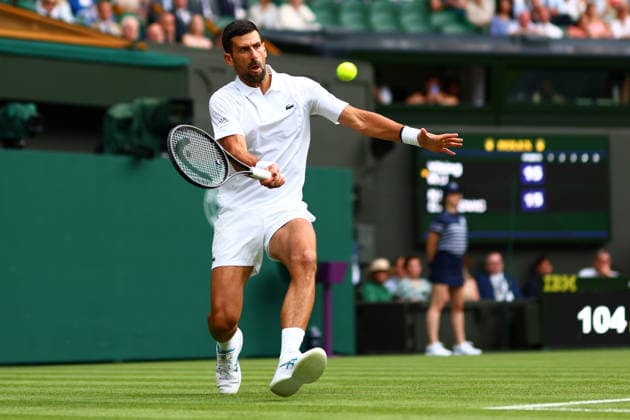 Novak Djokovic during his first round match Wimbledon Tennis Championships, Day 1, The All England Lawn Tennis and Croquet Club, London, UK - 29 Jun 2026London The All England Lawn Tennis and United Kingdom  Copyright: xJamesxMarsh Shutterstockx 16964101gw