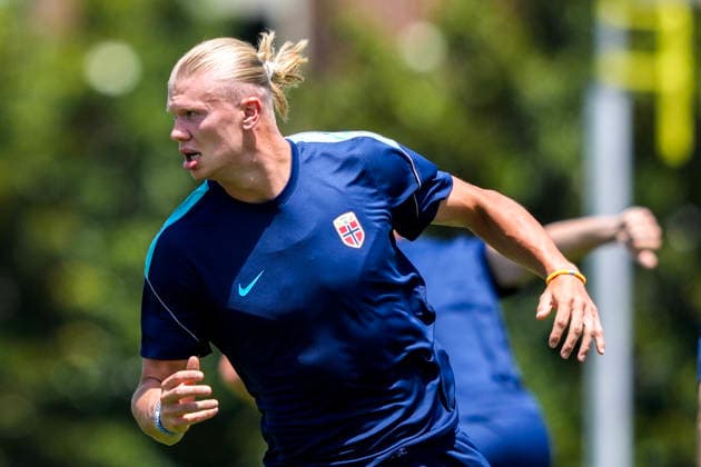 World Cup 2026 Dallas, Texas , USA 20260629. Erling Braut Haaland during a training session with the Norwegian men s national football team at (SMU) Southern Methodist University in Dallas. Photo: Fredrik Varfjell NTB Dallas, Texas United States EDITORIAL USE ONLY. RESTRICTED USE FOR BETTING COMPANIES Ref:_SPOoZ5uYmf2xpU.jpg *** 2026 World Cup, Dallas, Texas, USA 20260629 Erling Braut Haaland during a training session with the Norwegian men’s national soccer team at SMU (Southern Methodist University) in Dallas. Photo: Fredrik Varfjell, NTB. Dallas, Texas, United States. EDITORIAL USE ONLY. RESTRICTED USE FOR BETTING COMPANIES.  Copyright: xFredrikxVarfjellx xNTBx