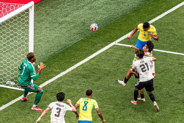 Brasil x Japão HOUSTON, TX - 29.06.2026: BRASIL X JAPaO - Casemiro, during the match between Brazil and Japan, valid for the round of 16 of the 2026 FIFA World Cup, WM, Weltmeisterschaft, Fussball held at NRG Stadium, in Houston, Texas, United States, this Monday (29). (Photo: Danilo Fernandes Fotoarena) x2974189x  DaniloxFernandes
