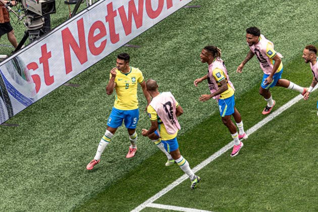 Brasil x Japão HOUSTON, TX - 29.06.2026: BRASIL X JAPaO - Casemiro, during the match between Brazil and Japan, valid for the round of 16 of the 2026 FIFA World Cup, WM, Weltmeisterschaft, Fussball held at NRG Stadium, in Houston, Texas, United States, this Monday (29). (Photo: Danilo Fernandes Fotoarena) x2974200x  DaniloxFernandes