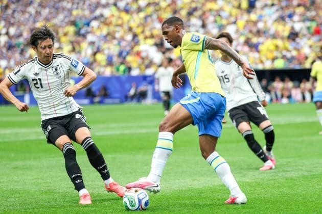 RECORD DATE NOT STATED FIFA World Cup, WM, Weltmeisterschaft, Fussball 2026 - Round of 32 - Brazil v Japan Rayan player of Brazil during the FIFA World Cup 2026 Round of 32 match between Brazil and Japan at Houston Stadium, in Texas, United States, on Monday, June 29, 2026.(Foto: Vanessa Carvalho Brazil Photo Press IMAGO) Sports Copyright: xVanessaxCarvalhox