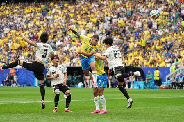 b0h 2 during Brazil and Japan, Round of 32 FIFA World Cup, WM, Weltmeisterschaft, Fussball 2026, Houston Stadium, Texas, USA on June 29, 2026. Thor Wegner DeFodi Images. (Photo by DeFodi Images) - *** b0h 2 during the Brazil vs. Japan match, Round of 32, 2026 FIFA World Cup, Houston Stadium, Texas, USA, on June 29, 2026. Thor Wegner, DeFodi Images. Photo by DeFodi Images