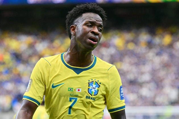 FIFA World Cup, WM, Weltmeisterschaft, Fussball 2026 - Round of 32 - Brazil vs Japan Vinicius Junior of Brazil reacts during the FIFA World Cup 2026 Round of 32 match Brazil against Japan, in Houston, USA, 29 June 2026. HOUSTON United States  Copyright: xSAMxWASSONx