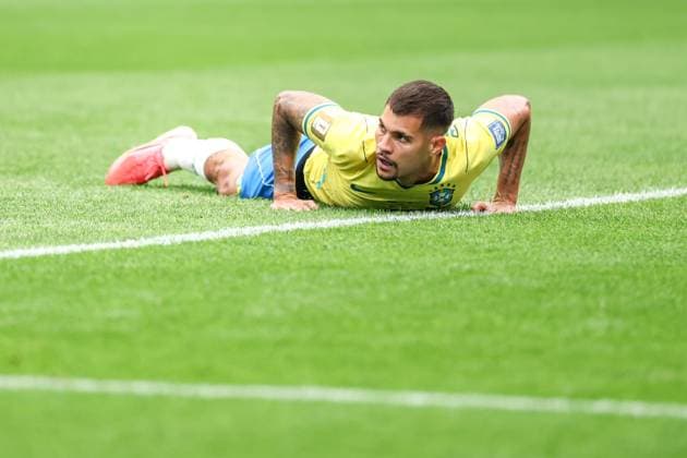 RECORD DATE NOT STATED FIFA World Cup, WM, Weltmeisterschaft, Fussball 2026 - Round of 32 - Brazil v Japan Bruno Guimaraes player of Brazil during the FIFA World Cup 2026 Round of 32 match between Brazil and Japan at Houston Stadium, in Texas, United States, on Monday, June 29, 2026.(Foto: Vanessa Carvalho Brazil Photo Press IMAGO) Sports Copyright: xVanessaxCarvalhox