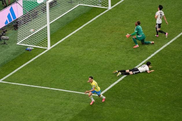 Gabriel Martinelli of Brazil celebrates his goal Brazil v Japan, 2026 FIFA World Cup, WM, Weltmeisterschaft, Fussball Round of 32, Football, Houston Stadium, Houston, Texas, USA - 29 Jun 2026Houston Houston Stadium Texas (TX) United States of America  Copyright: xIsmaelxAdnan Shutterstockx 16968921cy