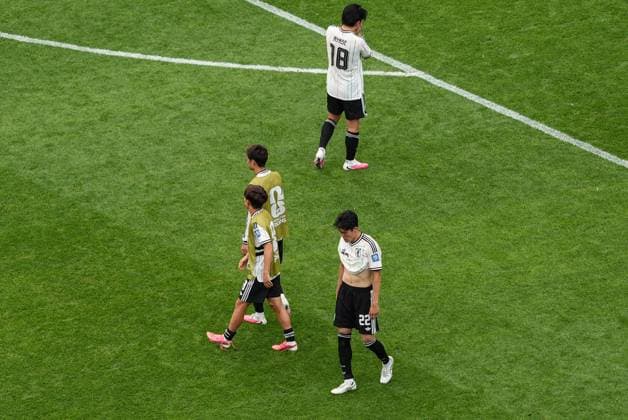 Japan players dejected at full time Brazil v Japan, 2026 FIFA World Cup, WM, Weltmeisterschaft, Fussball Round of 32, Football, Houston Stadium, Houston, Texas, USA - 29 Jun 2026Houston Houston Stadium Texas (TX) United States of America  Copyright: xIsmaelxAdnan Shutterstockx 16968921dk