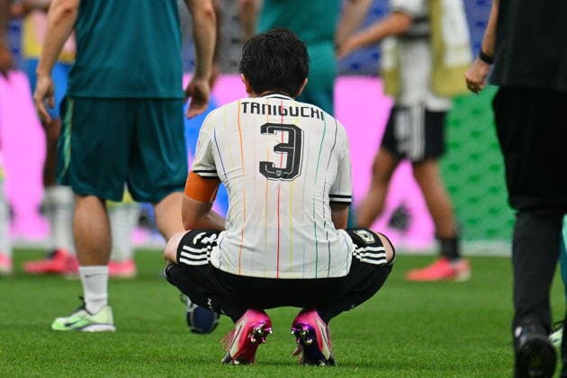 FIFA World Cup, WM, Weltmeisterschaft, Fussball 2026 - Round of 32 - Brazil vs Japan Shogo Taniguchi of Japan reacts after the FIFA World Cup 2026 Round of 32 match Brazil against Japan, in Houston, USA, 29 June 2026. HOUSTON United States  Copyright: xSAMxWASSONx
