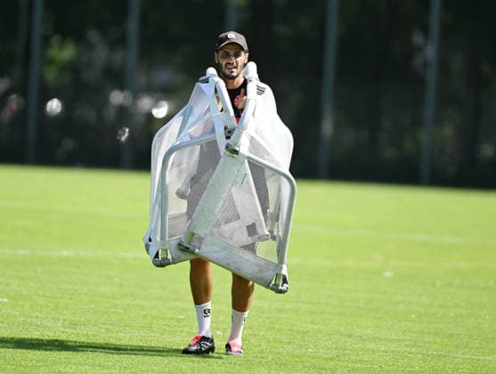 29.06.2026, xophax, Fussball , 3.Liga, Saison 2026 2027. Fortuna Köln , Trainingsauftakt für die neue Saison in der dritten Liga. Hamdi Dahmani ( SC Fortuna Köln ) Koeln *** June 29, 2026, xophax, Soccer, 3rd Division, 2026–2027 Season, Fortuna Köln, Training kicks off for the new season in the 3rd Division, Hamdi Dahmani, SC Fortuna Köln, Cologne
