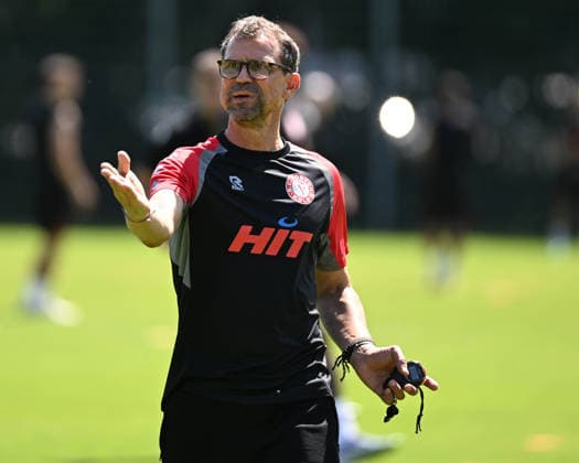 29.06.2026, xophax, Fussball , 3.Liga, Saison 2026 2027. Fortuna Köln , Trainingsauftakt für die neue Saison in der dritten Liga. Trainer Matthias Mink ( SC Fortuna Köln ) Koeln *** June 29, 2026, xophax, Soccer, 3rd Division, 2026–2027 Season, Fortuna Köln, Training kicks off for the new season in the 3rd Division; Coach Matthias Mink, SC Fortuna Köln, Cologne