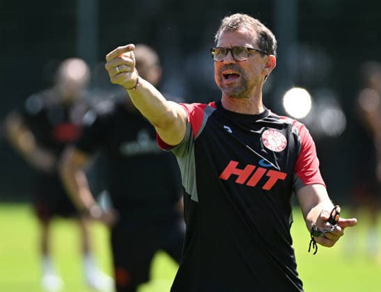 29.06.2026, xophax, Fussball , 3.Liga, Saison 2026 2027. Fortuna Köln , Trainingsauftakt für die neue Saison in der dritten Liga. Trainer Matthias Mink ( SC Fortuna Köln ) Koeln *** June 29, 2026, xophax, Soccer, 3rd Division, 2026–2027 Season, Fortuna Köln, Training kicks off for the new season in the 3rd Division; Coach Matthias Mink, SC Fortuna Köln, Cologne