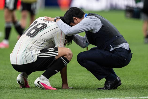 Players of Japan gestures after defeat after final whistle of he FIFA World Cup, WM, Weltmeisterschaft, Fussball 2026 Round of 32 match between Brazil and Japan at Houston Stadium in Houston, Texas, United States, on June 29th, 2026. (Photo by Riquelve Nata Sports Press Photo)  Copyright: xRiquelvexNata SportsxPressxPhotox Sportspressphoto_SPR180232