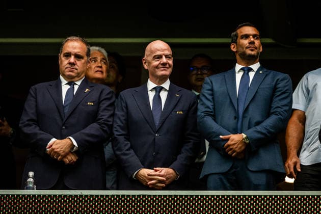 260629 Gianni Infantino, president of FIFA, ahead of the FIFA World Cup, WM, Weltmeisterschaft, Fussball 2026 round of 32 football match between Brazil and Japan on June 29, 2026 in Houston. Photo: Ludvig Thunman BILDBYRAN kod LT LT0809 fotboll football soccer fotball vm fotbolls-vm fotball-vm fotbolls-vm 2026 fifa world cup 2026 sextondelsfinal round of 32 day 19 bbeng *** June 29, 2026: Gianni Infantino, FIFA President, ahead of the 2026 FIFA World Cup Round of 32 soccer match between Brazil and Japan on June 29, 2026 in Houston. Photo by Ludvig Thunman. BILDBYRAN code LT LT0809 soccer football fotball World Cup soccer World Cup 2026 FIFA World Cup 2026 round of 32 Day 19 bbeng  Copyright: LUDVIGxTHUNMAN BB260629LT105