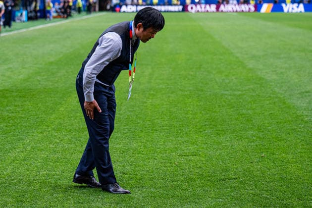 Hajime Moriyasu, head coach of Japan, gestures after the FIFA World Cup, WM, Weltmeisterschaft, Fussball 2026 Round of 32 match between Brazil and Japan at Houston Stadium in Houston, Texas, United States, on June 29th, 2026. (Photo by Riquelve Nata Sports Press Photo)  Copyright: xRiquelvexNata SportsxPressxPhotox Sportspressphoto_SPR180238