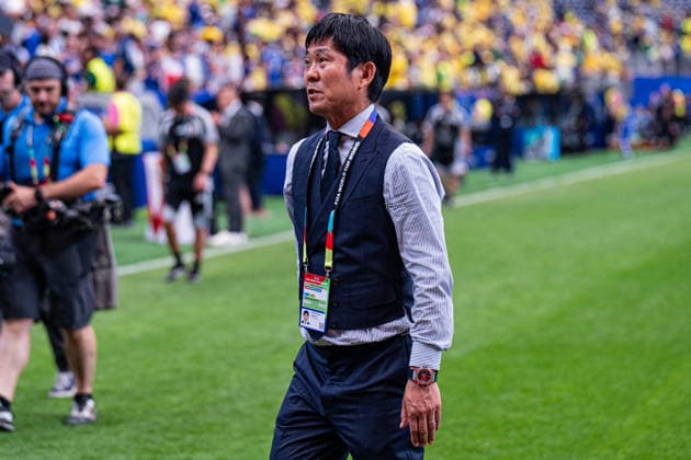 Hajime Moriyasu, head coach of Japan, gestures after the FIFA World Cup, WM, Weltmeisterschaft, Fussball 2026 Round of 32 match between Brazil and Japan at Houston Stadium in Houston, Texas, United States, on June 29th, 2026. (Photo by Riquelve Nata Sports Press Photo)  Copyright: xRiquelvexNata SportsxPressxPhotox Sportspressphoto_SPR180239