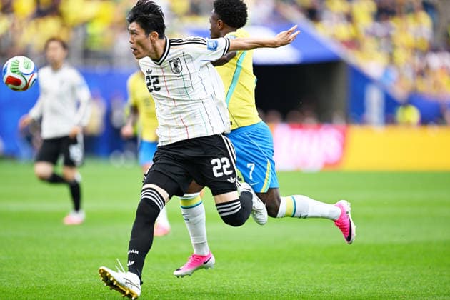 Takehiro Tomiyasu (JPN), JUNE 29, 2026 - Football Soccer : FIFA World Cup, WM, Weltmeisterschaft, Fussball 2026 Round of 32 match between Brazil 2-1 Japan at Houston Stadium in Houston, Texas, USA.  aflo_336296121 KenjiroxMatsuox