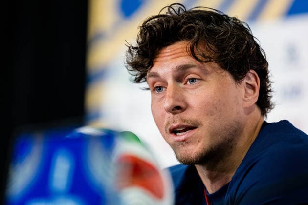 260629 Victor Nilsson Lindelöf of the Swedish national football team at a press conference, PK, Pressekonferenz during day 19 of the FIFA World Cup, WM, Weltmeisterschaft, Fussball 2026 on June 29, 2026 in New Jersey. Photo: Petter Arvidson BILDBYRAN kod PA PA1267 fotboll football soccer fotball vm fotbolls-vm fotball-vm fotbolls-vm 2026 fifa world cup 2026 presskonferens press conference sverige sweden sverige a day 19 bbeng *** 260629 Victor Nilsson Lindelöf of the Swedish national soccer team at a press conference on Day 19 of the 2026 FIFA World Cup on June 29, 2026 in New Jersey. Photo by Petter Arvidson, BILDBYRAN, code PA PA1267. soccer, football, fotball, World Cup, FIFA World Cup 2026, press conference, Sweden, sverige, sverige on day 19 bbeng  Copyright: PETTERxARVIDSON BB260629PA108