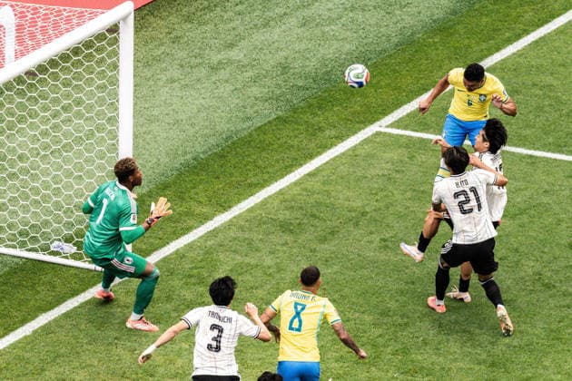 Brasil x Japão HOUSTON, TX - 29.06.2026: BRASIL X JAPaO - Casemiro, during the match between Brazil and Japan, valid for the round of 16 of the 2026 FIFA World Cup, WM, Weltmeisterschaft, Fussball held at NRG Stadium, in Houston, Texas, United States, this Monday (29). (Photo: Danilo Fernandes Fotoarena) x2974317x  DaniloxFernandes