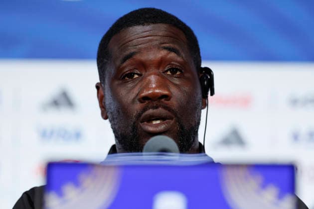 Ivory Coast head coach Emerse Fae speaks at a press conference, PK, Pressekonferenz in Dallas, USA, 29 June 2026. Ivory Coast national team, Nationalteam Press Conference !ACHTUNG: NUR REDAKTIONELLE NUTZUNG!  Copyright: xMariscalx AMDEP7706 20260629-55020748705_1
