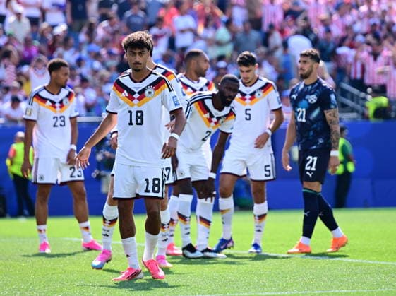 Germany v Paraguay - FIFA World Cup, WM, Weltmeisterschaft, Fussball 2026 - Round of 32 FOXBOROUGH, USA - JUNE 29: Nathaniel Brown (18) of Germany in action during the 2026 FIFA World Cup Round of 32 match between Germany and Paraguay at Boston Stadium (Gillette Stadium) in Foxborough, Massachusetts, United States on June 29, 2026. Abdulhamid Hosbas Anadolu Massachusetts United States. Editorial use only. Please get in touch for any other usage.  Copyright: x2026xAnadoluxAbdulhamidxHosbasx