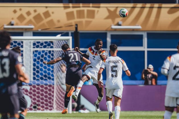 FIFA Fussball Weltmeisterschaft 2026, Sechszehntelfinale, Deutschland vs. Paraguay, 29.06.2026, Boston Stadium Antonio Rüdiger (Deutschland) *** 2026 FIFA World Cup, Round of 32, Germany vs. Paraguay, June 29, 2026, Boston Stadium, Antonio Rüdiger, Germany Copyright: xBahhoxKarax
