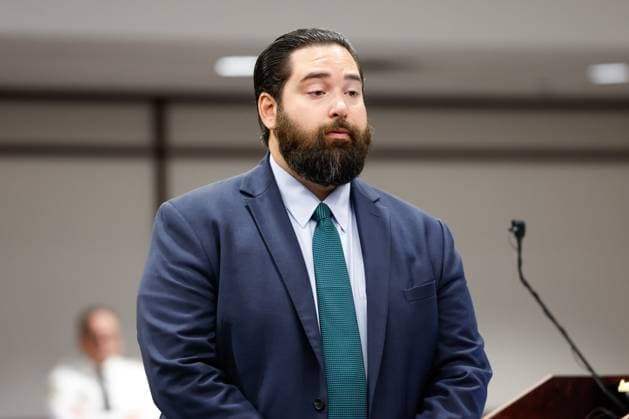 June 29, 2026, Tampa, Florida, USA: Assistant State Attorney Kevin Riley ask questions to Scott Barnett, a Tampa Police Department detective, during a pretrial detention hearing for Terrion Arnold, a Detroit Lions cornerback, inside courtroom 1 of the Hillsborough County Courthouse on Monday, June 29, 2026, in Tampa. Tampa USA - ZUMAs70_ 0860331566st Copyright: xJeffereexWoox