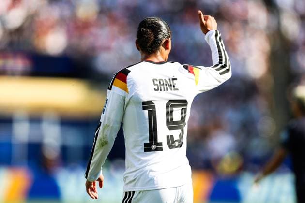 RECORD DATE NOT STATED FIFA World Cup, WM, Weltmeisterschaft, Fussball 2026 - Round of 32 - Germany v Paraguay Leroy Sane player of Germany during the FIFA World Cup 2026 Round of 32 match between Germany and Paraguay at Boston Stadium, in Foxborough, United States, on Monday, June 29, 2026.(Foto: William Volcov Brazil Photo Press IMAGO) Sports Foxborough MA United States of America Copyright: xWILLIAMxVOLCOVx