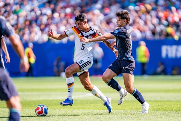 FIFA Fussball Weltmeisterschaft 2026, Sechszehntelfinale, Deutschland vs. Paraguay, 29.06.2026, Boston Stadium Aleksandar Pavlovic (Deutschland) *** 2026 FIFA World Cup, Round of 32, Germany vs. Paraguay, June 29, 2026, Boston Stadium Aleksandar Pavlovic Germany Copyright: xBahhoxKarax
