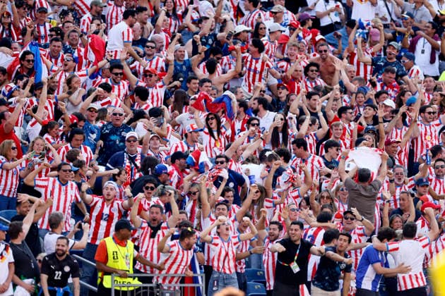 Germany v Paraguay: Round Of 32 - FIFA World Cup, WM, Weltmeisterschaft, Fussball 2026 Paraguay fans celebrate 1st goal during the FIFA World Cup 2026 Round Of 32 match between Germany and Paraguay at Boston Stadium on June 29, 2026 in Foxborough, Massachusetts. Foxborough Boston Stadium MA United States Copyright: xAllstarxPicturexLibraryxLtdx