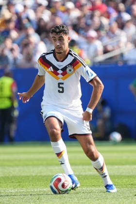 Aleksandar Pavlovic (Deutschland Germany) - Boston 29.06.2026: Deutschland vs. Paraguay, Gilette Stadium, World Cup 26 Sechzehntel-Finale *** Aleksandar Pavlovic Germany Boston June 29, 2026 Germany vs. Paraguay, Gilette Stadium, World Cup Round of 32