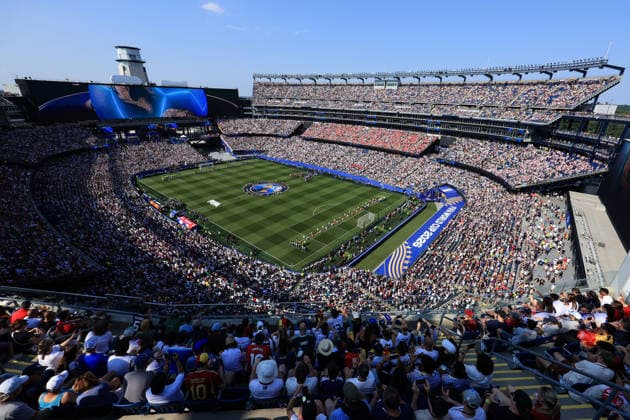 Football - FIFA World Cup, WM, Weltmeisterschaft, Fussball - Round of 32 - Germany v Paraguay 29th June 2026 - FIFA World Cup - Round of 32 - Germany v Paraguay - A general view of the Gillette Stadium (Boston Stadium) - Photo: Simon Stacpoole Offside. Foxborough USA *** Fußball – FIFA-Weltmeisterschaft, Runde der letzten 32: Deutschland gegen Paraguay, 29. Juni 2026 – FIFA-Weltmeisterschaft, Runde der letzten 32: Deutschland gegen Paraguay – Gesamtansicht des Gillette Stadiums (Boston Stadium). Foto: Simon Stacpoole, Offside, Foxborough, USA  Copyright: xSimonxStacpoolexOffside