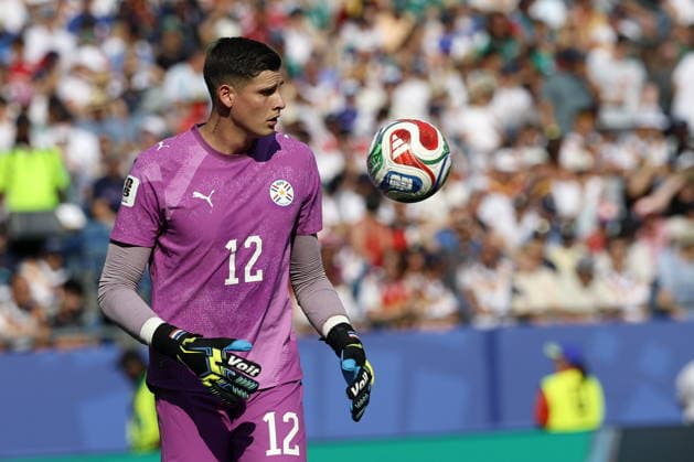 FIFA World Cup, WM, Weltmeisterschaft, Fussball 2026 - Round of 32 - Germany vs Paraguay Goalkeeper Orlando Gill of Paraguay in action during the FIFA World Cup 2026 Round of 32 match Germany against Paraguay, in Boston, Massachusetts, USA, 29 June 2026. FOXBOROUGH United States  Copyright: xGREGxCOOPERx