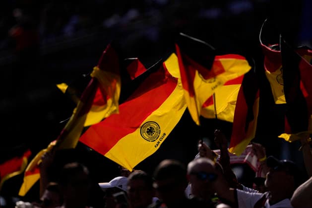 Germany v Paraguay: Round Of 32 - FIFA World Cup, WM, Weltmeisterschaft, Fussball 2026 Flags of Germany are seen during the FIFA World Cup 2026 Round Of 32 match between Germany and Paraguay at Boston Stadium on June 29, 2026 in Foxborough, Massachusetts. Foxborough MA United States  Copyright: xJosexBretonx originalFilename:bretonhernandez-germanyv260629_npI0R.jpg